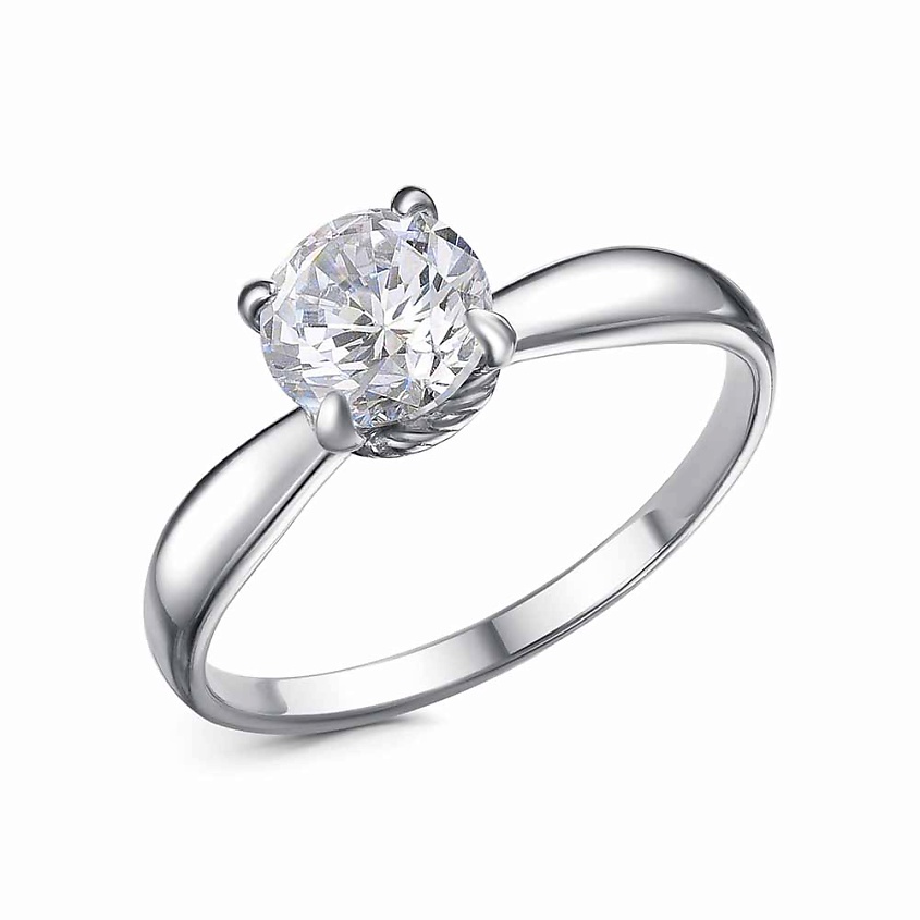 Изображение товара Стильное кольцо с фианитом от ПРИВОЛЖСКОГО ЮВЕЛИРНОГО ЗАВОДА