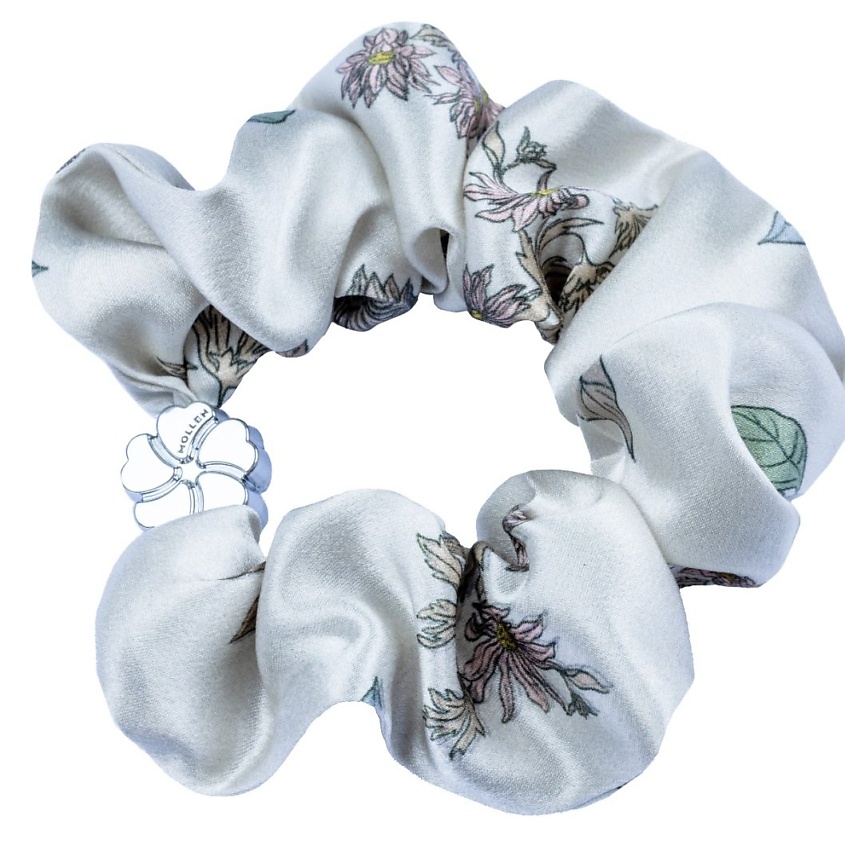 Изображение товара Шелковая резинка для волос Подсолнухи из натурального шелка стильный аксессуар