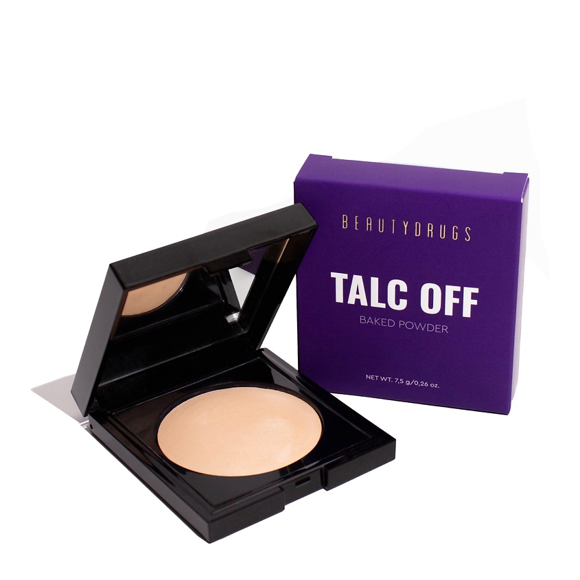 Изображение товара BEAUTYDRUGS Компактная пудра БЕЗ талька, Прозрачный, 7.5