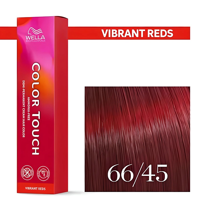 Изображение товара WELLA PROFESSIONALS Оттеночная крем-краска для волос без аммиака Color Touch, 66/45 красный бархат