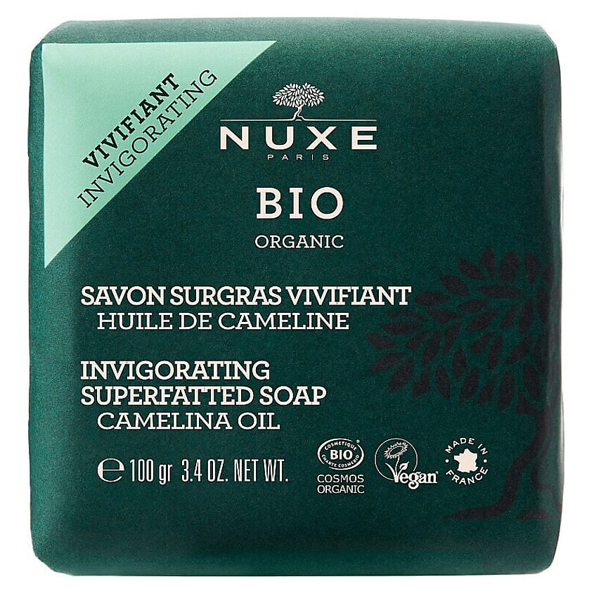 Изображение товара NUXE Органическое мыло с маслом камелии BIO Organic Invigorating Superfatted Soap, 100 г
