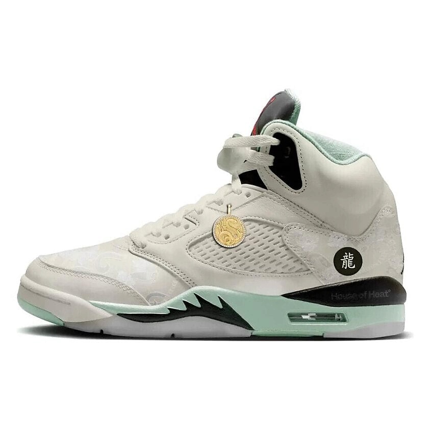 Изображение товара NIKE Кроссовки женские 5 Retro Year Of The Snake, цвет: Зеленый, размер: 41