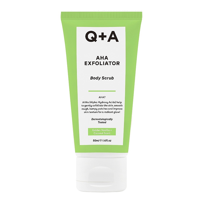 Изображение товара Q+A Мини-скраб для тела AHA Exfoliator Body Scrub, 50 мл