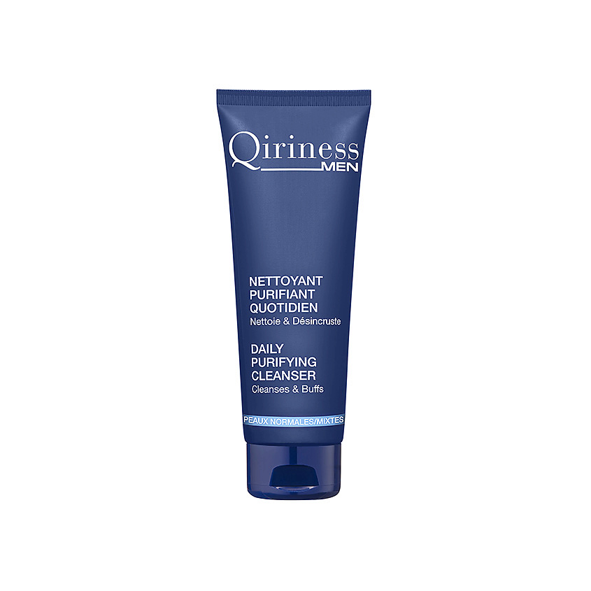 Изображение товара QIRINESS Очищающий крем-гель для лица, с отшелушивающими частицами MEN, 125 мл