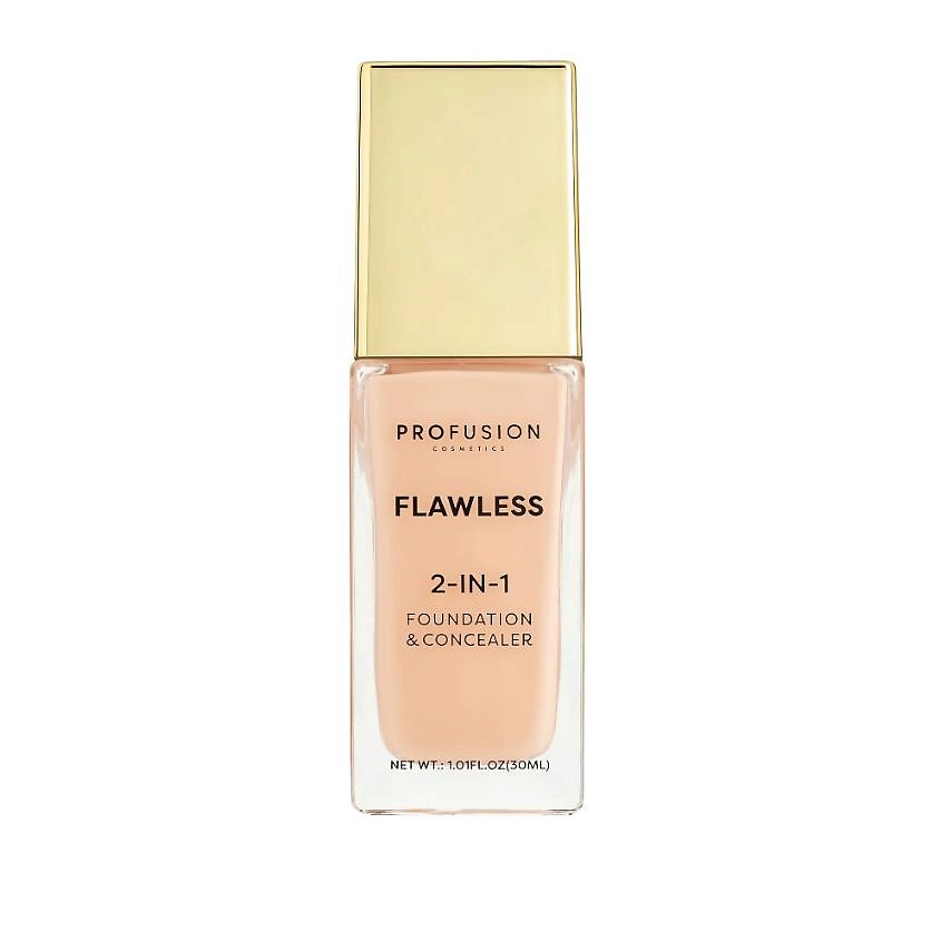 Изображение товара PROFUSION Тональная основа и корректор 2 в 1 Flawless, Rose Ivory, 30 мл