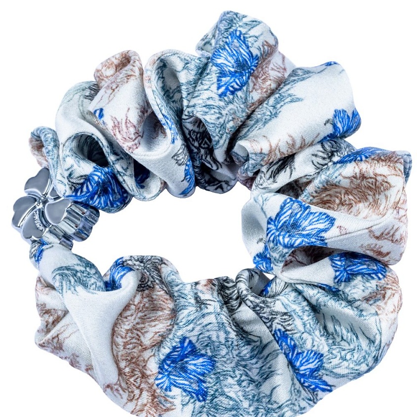 Изображение товара Шелковая резинка для волос Тюльпаны от MOLLEN 100% шёлк стильный аксессуар