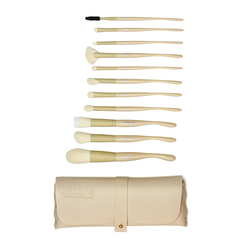 Изображение товара KATRIN ARIFULLINS Кисти для макияжа набор в чехле 11 штук, 11 штук