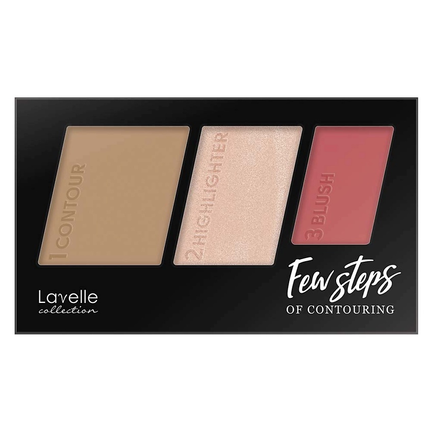Изображение товара LAVELLE COLLECTION Палетка для контуринга Few steps, 01 berry beige