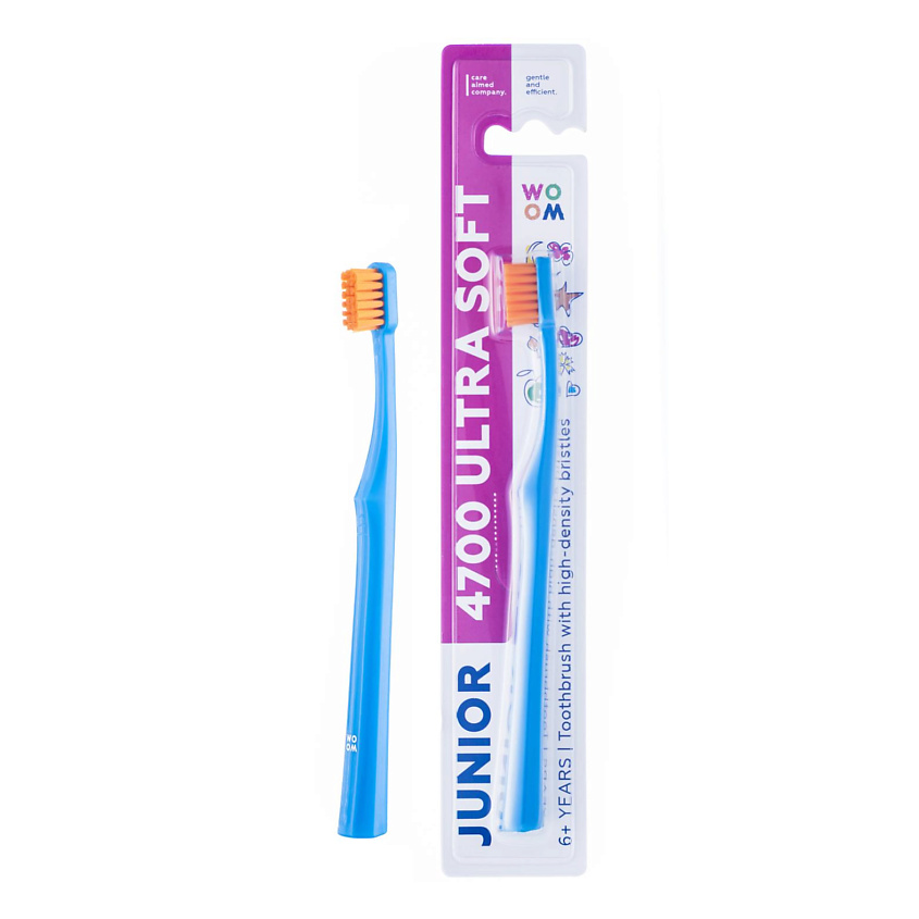 Изображение товара Детская зубная щётка WO OM 4700 щетинок мягкая для детей от 6 лет