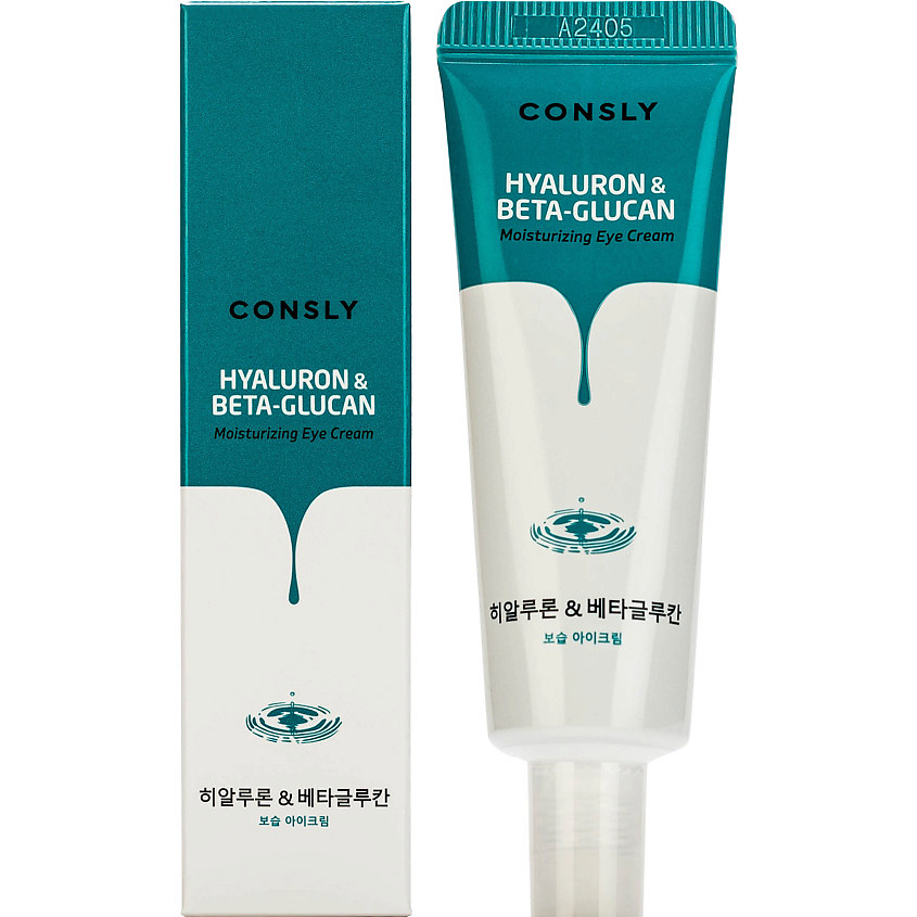 Изображение товара CONSLY Увлажняющий крем для век с гиалуроновой кислотой и бета-глюканом Hyaluron & Beta-Glucan Moisturizing Eye Cream, 25 мл