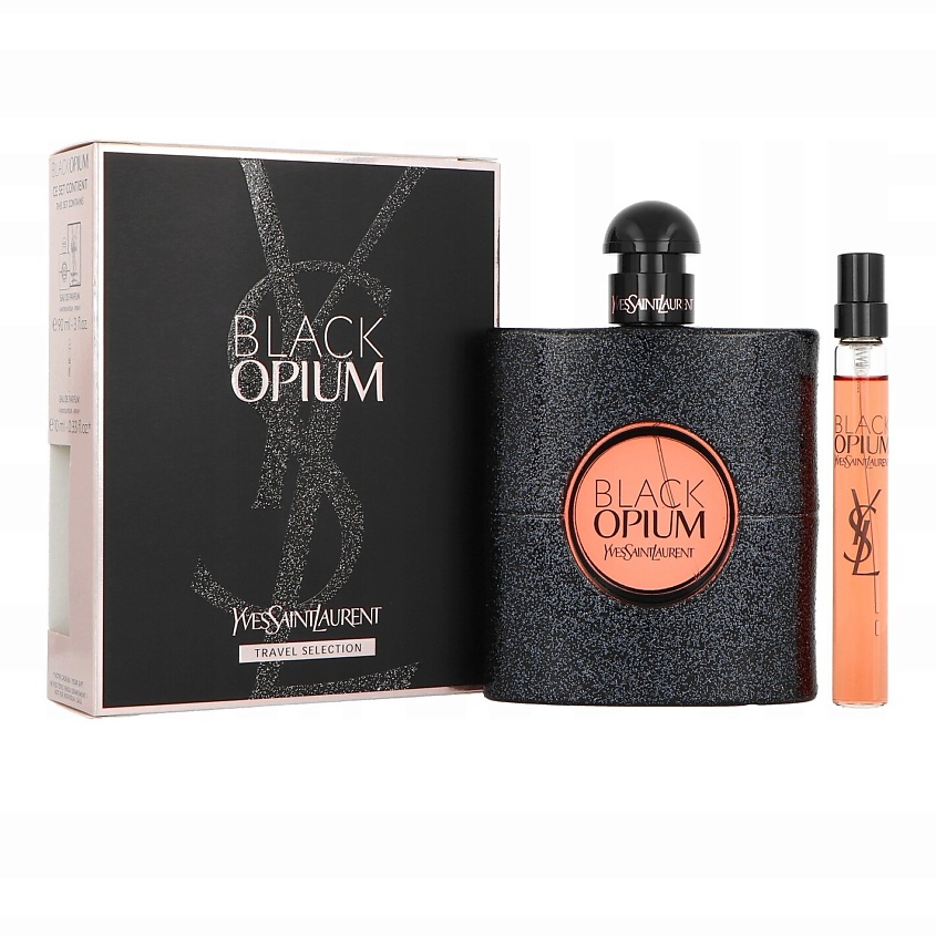 Изображение товара YVES SAINT LAURENT Black Opium набор парфюмерии 90 мл + 10 мл дорожный формат для женщин