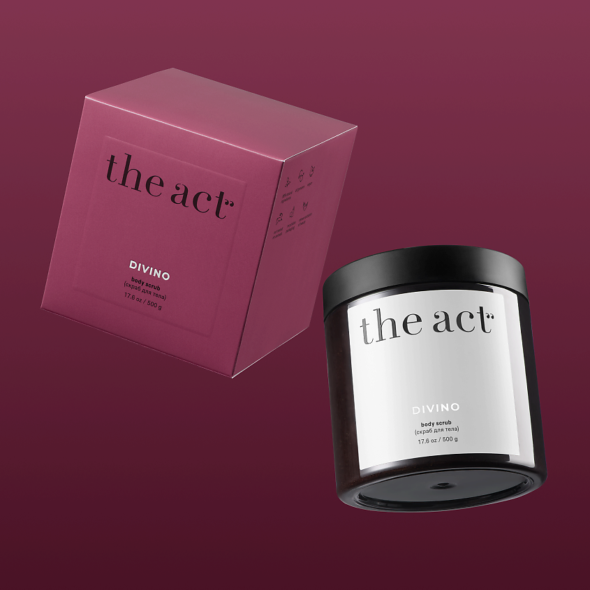 Изображение товара THE ACT Скраб для тела винный, 500г