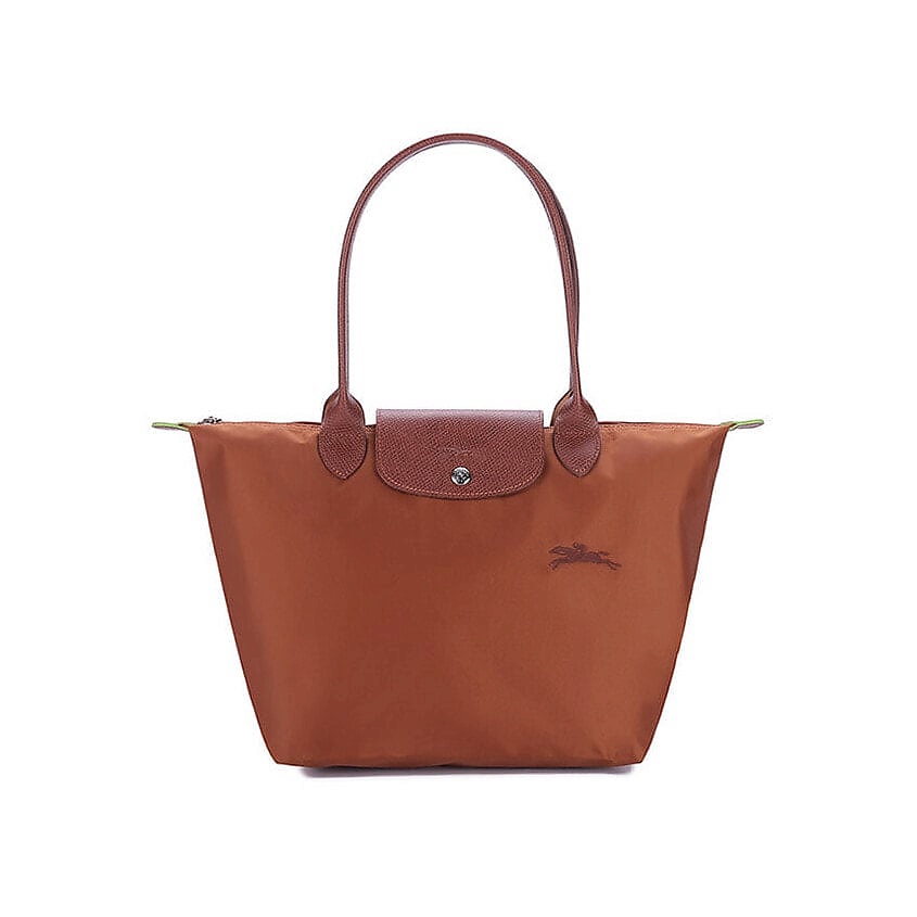 Изображение товара LONGCHAMP Сумка Le Pliage Green Cow Leather Trim Dumpling Bag Women's Brown, Коричневый