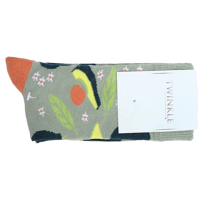 Изображение товара Женские носки TWINKLE AVOCADO яркий зеленый размер 36-39