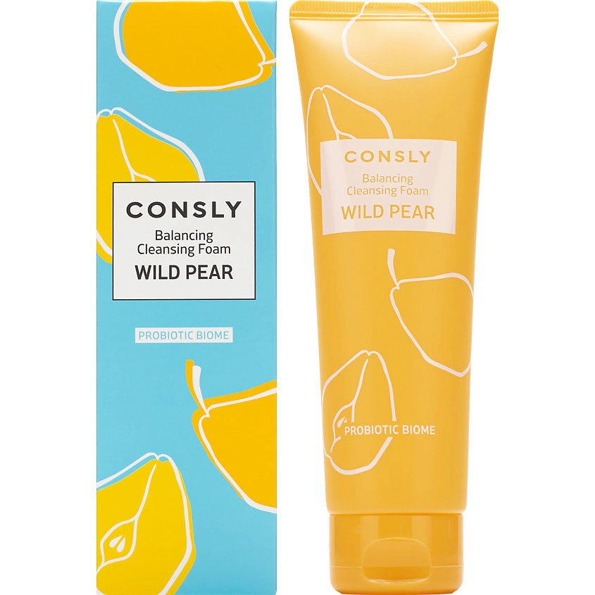 Изображение товара CONSLY Балансирующая очищающая пенка для умывания с экстрактом дикой груши для комбинированной и жирной кожи Balance Cleansing Foam, 120 мл