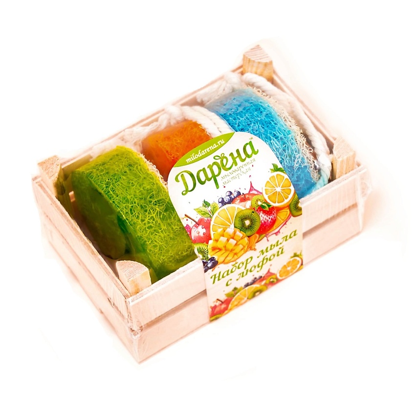 Изображение товара Набор мыла с люфой из 3 штук №5 для ухода за кожей и ароматерапии