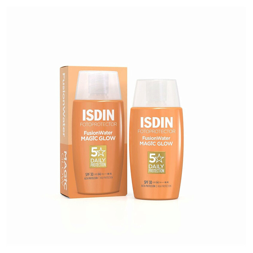 Изображение товара ISDIN Средство для защиты от солнца для лица Fusion Water Magic Glow Spf 30, 50 мл