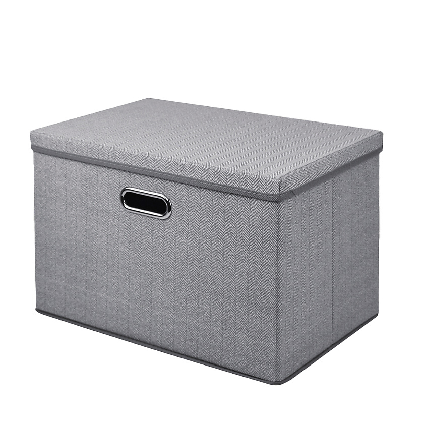 Изображение товара MANDARIN DECOR Коробка для хранения с крышкой, Серый