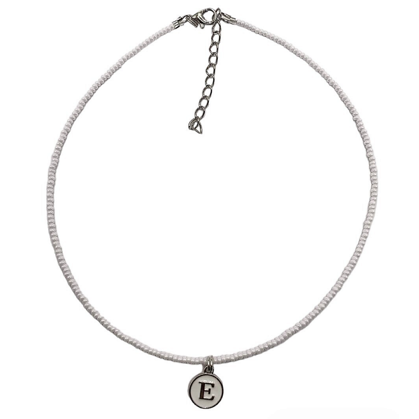 Изображение товара Элегантный белый чокер из бисера и натуральных бусин SIDORINA SOFIA ACCESSORIES