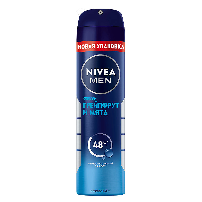 Изображение товара NIVEA Дезодорант-антиперспирант "Грейпфрут и мята" Men, 150 мл