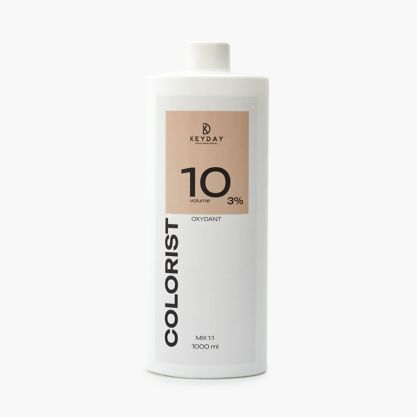 Изображение товара KEYDAY Coloris Оксидант 3% VOL 10, 3% VOL 10, 1000 мл