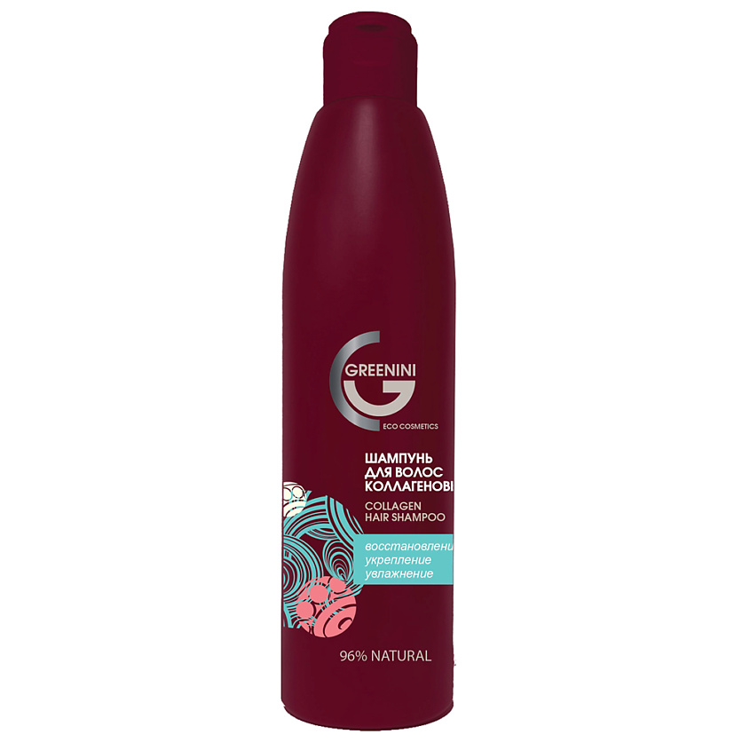 Изображение товара GREENINI Шампунь для волос коллагеновый, 300 мл