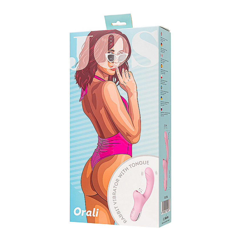 Изображение товара JOS JOY OF SEX Виброкролик с ласкающим язычком JOS Orali, силикон, розовый, 22 см