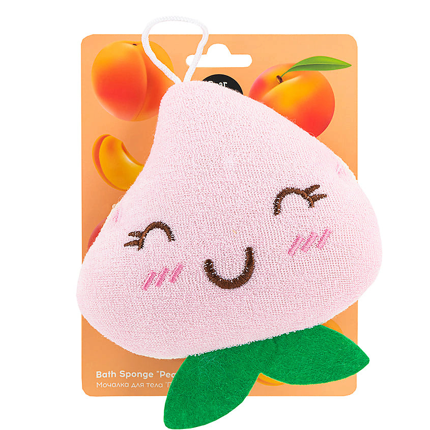 Изображение товара DEAR MOLLY Мочалка для тела "Персик" Bath Sponge Peach, 1 шт.