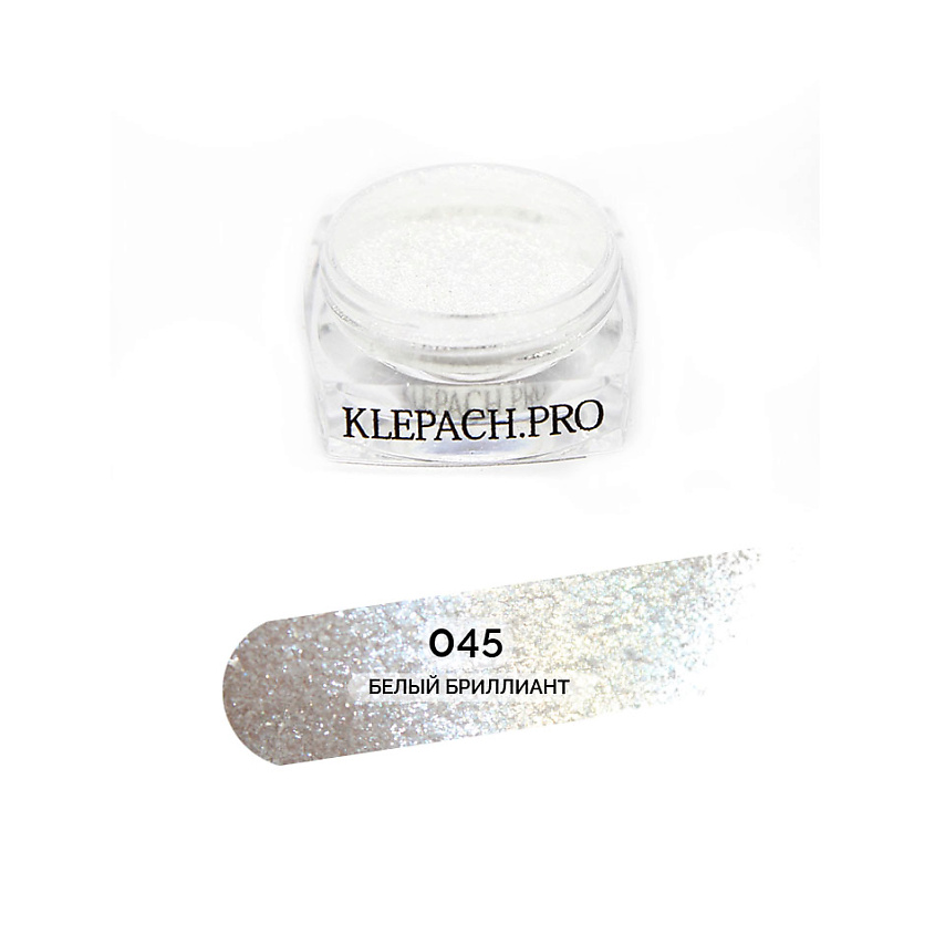 Изображение товара Миниминеральные тени для век с сиянием KLEPACH.PRO 045 Белый бриллиант