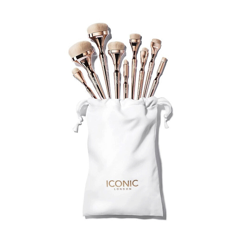 Изображение товара Набор кистей для макияжа ICONIC London HD Blend Complete Set розово-золотой