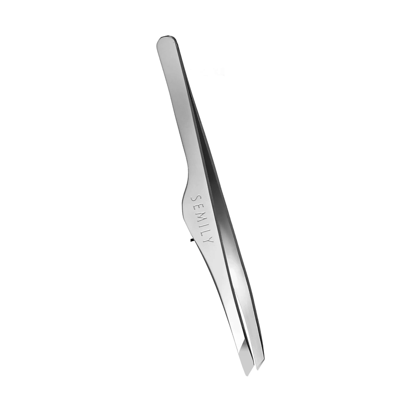Изображение товара SEMILY Пинцет щипчики для бровей профессиональный, Серебряный