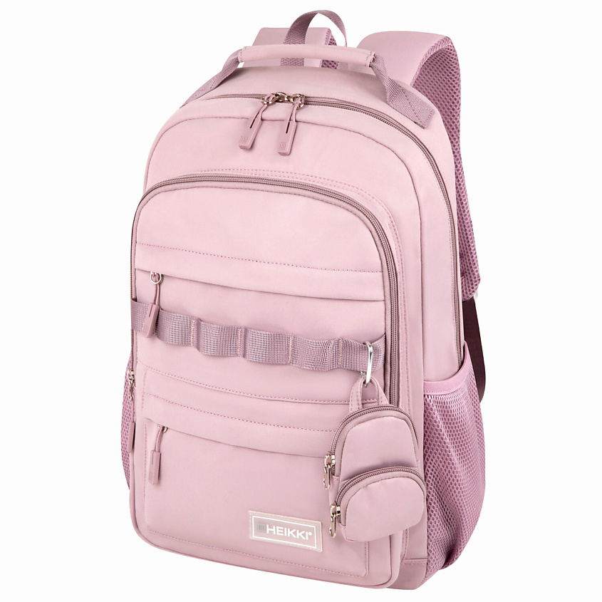 Изображение товара HEIKKI Рюкзак FUSION 2отделения, отделение для ноутбука,c КОШЕЛЬКОМ, цвет: Розовый, размер: 44х31х14 см