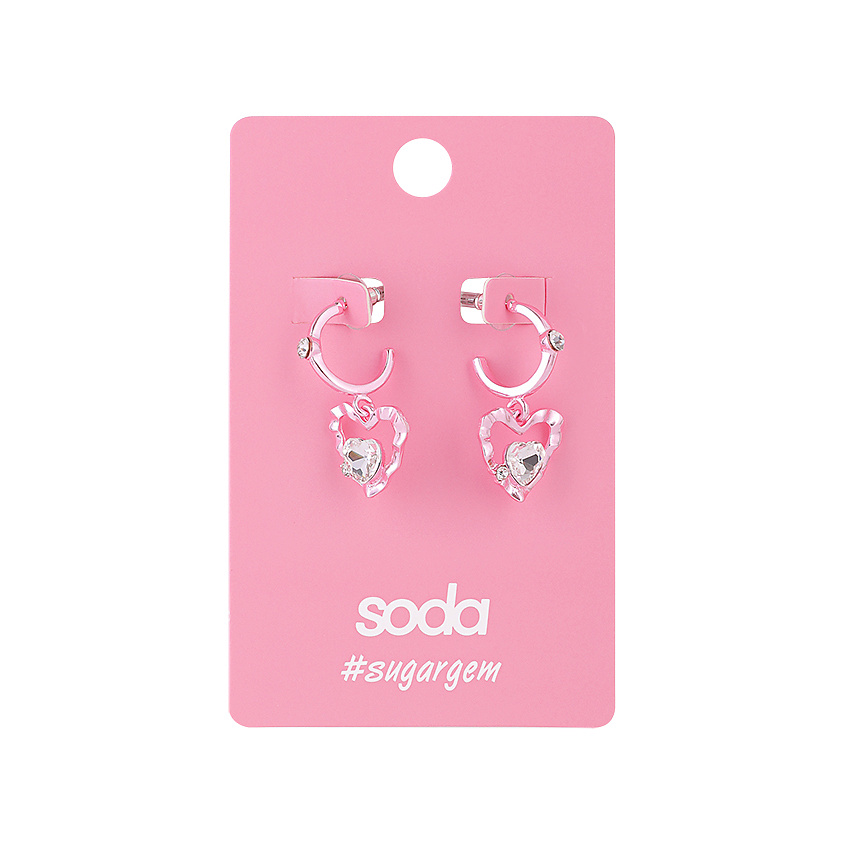 Изображение товара SODA Серьги Crumpled Hearts, 1 шт.
