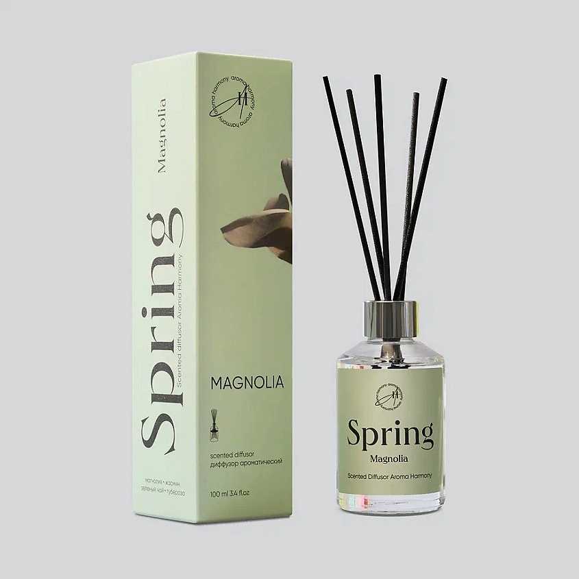 Изображение товара Аромадиффузор Aroma Harmony Magnolia 100 мл натуральный аромат для дома и офиса