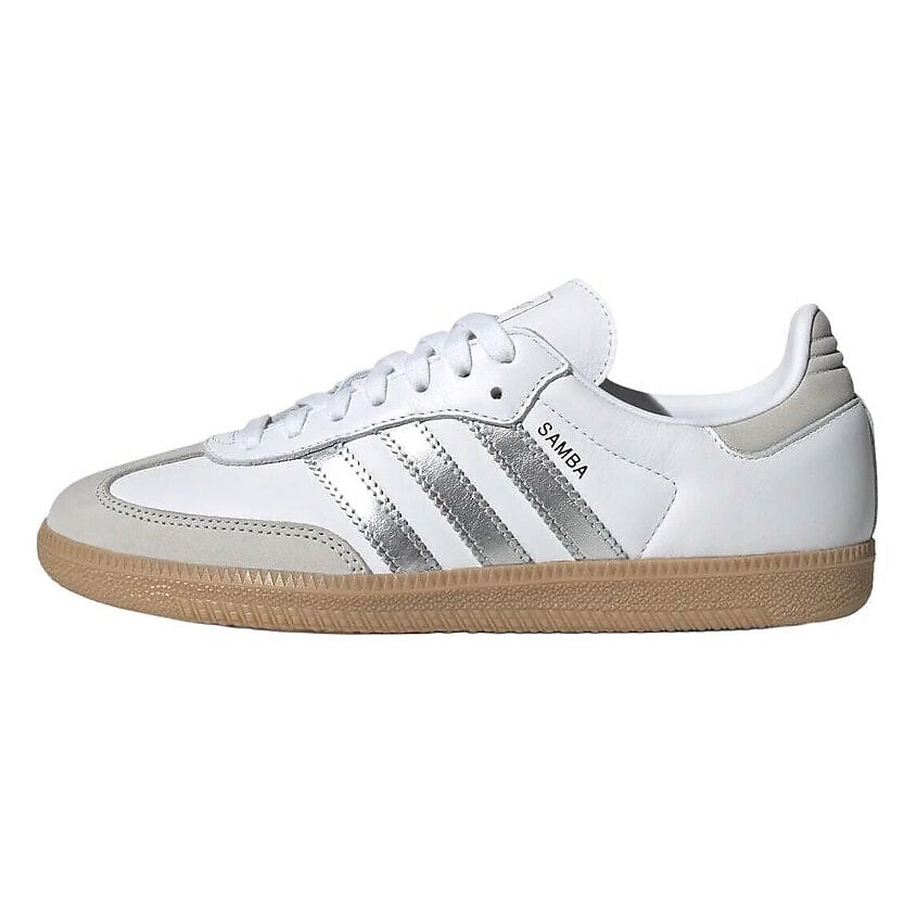 Изображение товара ADIDAS ORIGINAL Кроссовки Samba Og White Silver Metallic Grey Women's, Размер 38