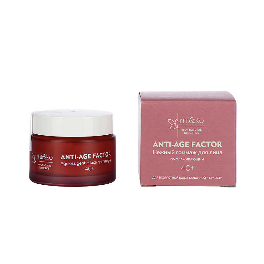 Изображение товара MI&KO Омолаживающий нежный гоммаж для лица ANTI-AGE FACTOR, 50 мл