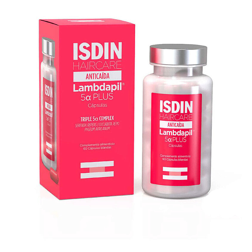 Изображение товара ISDIN Капсулы для волос и ногтей LAMBDAPIL 5a Plus anti-hair loss, 60шт
