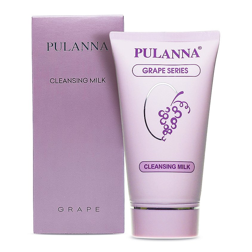 Изображение товара ПУЛАННА Молочко для умывания и снятия макияжа с виноградом и гиалуроновой кислотой 125 мл