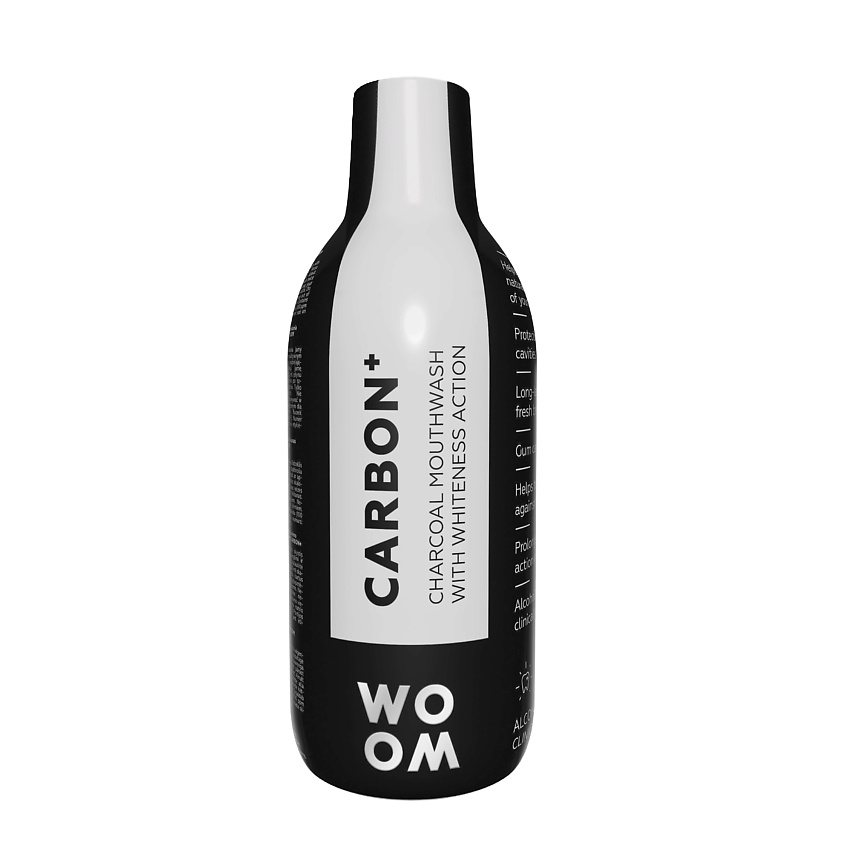 Изображение товара WO OM CARBON+ Ополаскиватель для полости рта с древесным углём и отбеливающим эффектом 1 шт