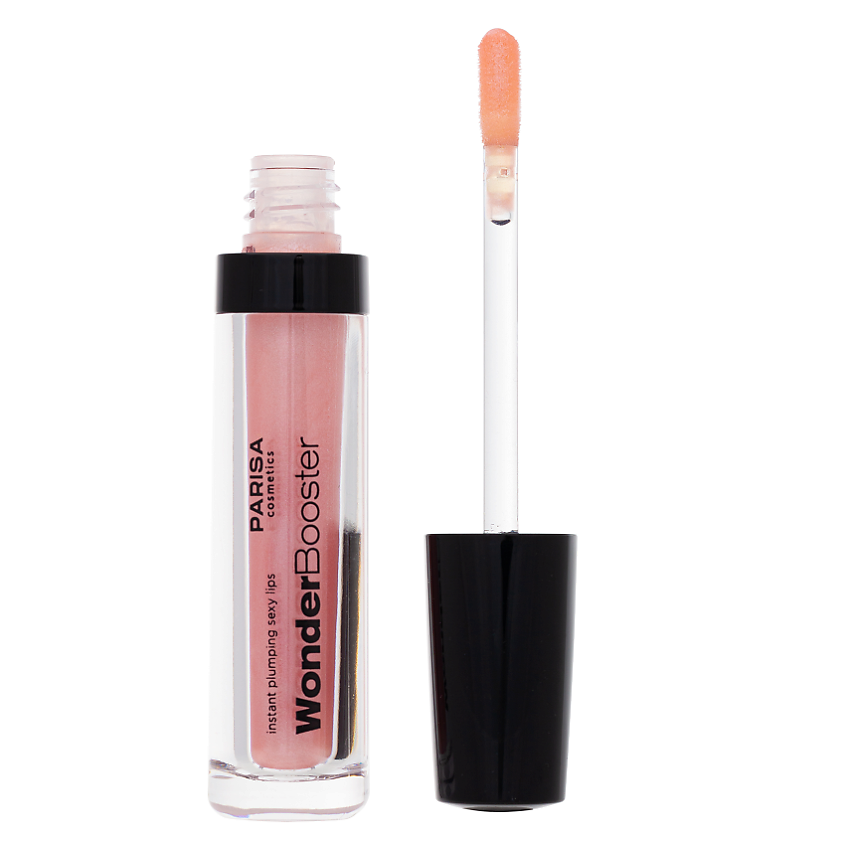 Изображение товара PARISA COSMETICS Блеск для губ WonderBooster с эффектом увеличения PLG-03, 02 Перламутрово-розовый