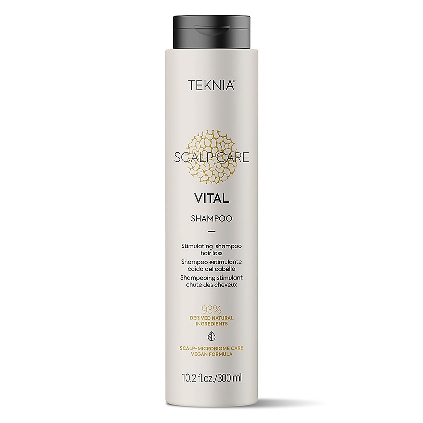Изображение товара LAKME Шампунь Vital мицеллярный бессульфатный против выпадения волос Teknia Scalp Care Vital Shampoo, 300 мл