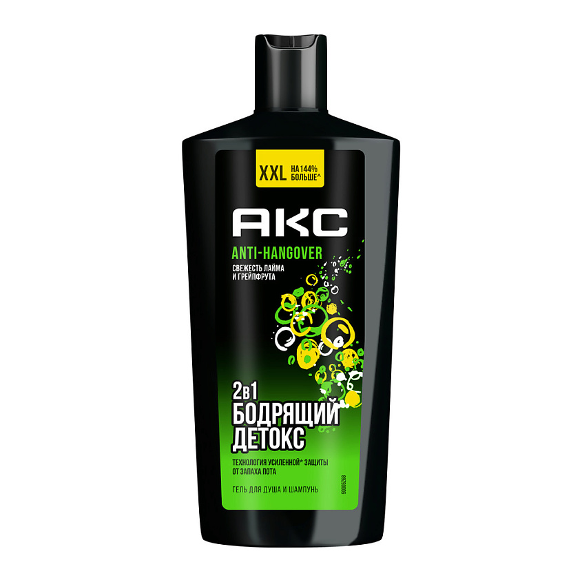 Изображение товара АКС Гель для душа муж Перезагрузка 610 мл парфюмированный 2в1 с пребиотиками