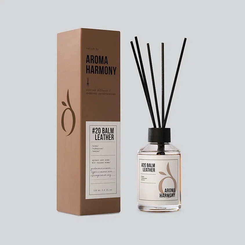 Изображение товара Аромадиффузор Aroma Harmony 20 Balm Leather 100 мл натуральный аромат