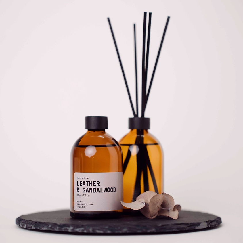 Изображение товара Ароматический диффузор SMELL & SMILE Кожа и сандаловое дерево 50 мл