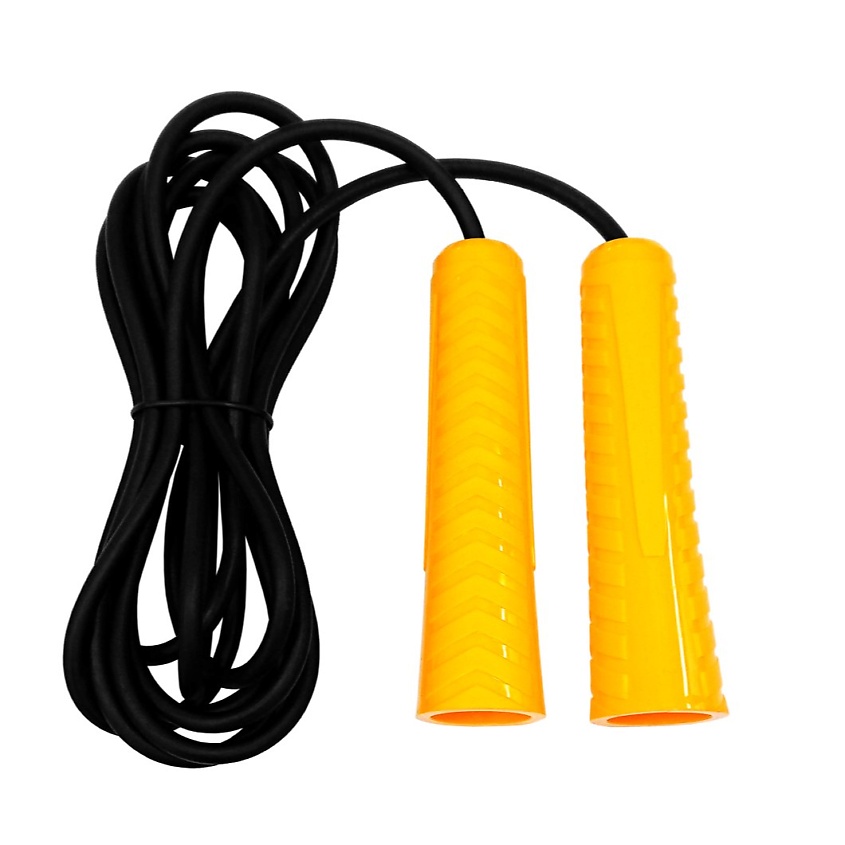 Изображение товара Фитнес скакалка Fortius 3 метра, регулируемая, Желтая и Черная