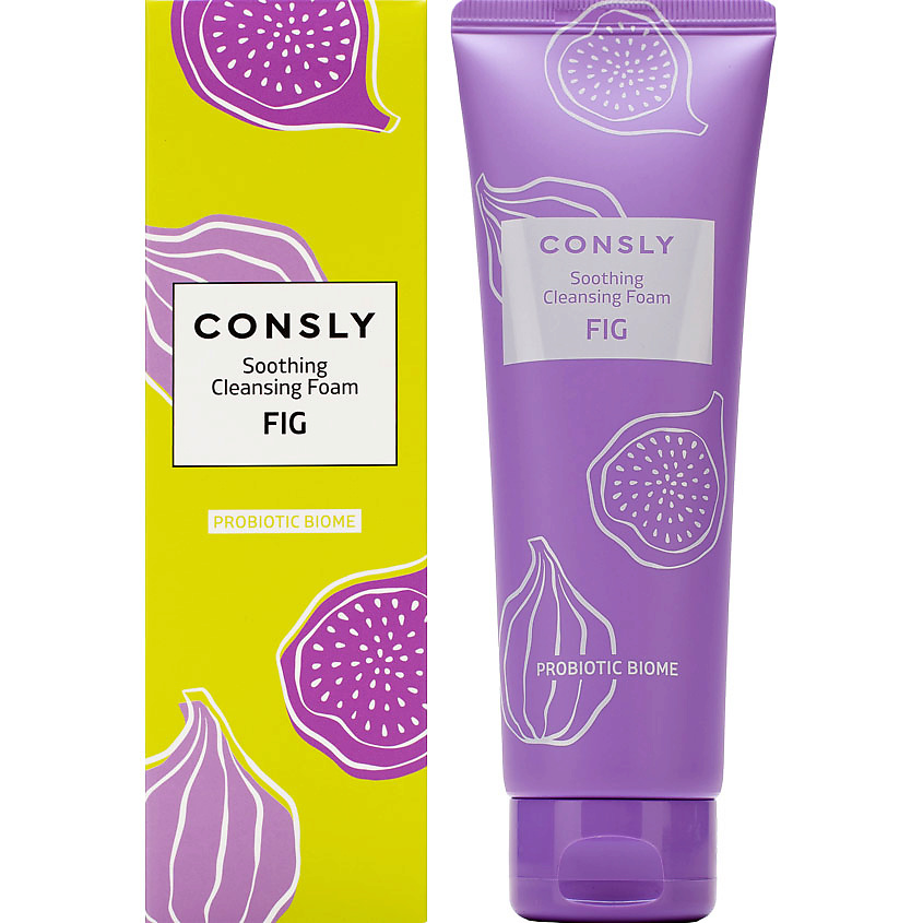 Изображение товара CONSLY Успокаивающая очищающая пенка для умывания с экстрактом инжира для нормальной, сухой, чувствительной кожи Soothing Cleansing Foam, 120 мл