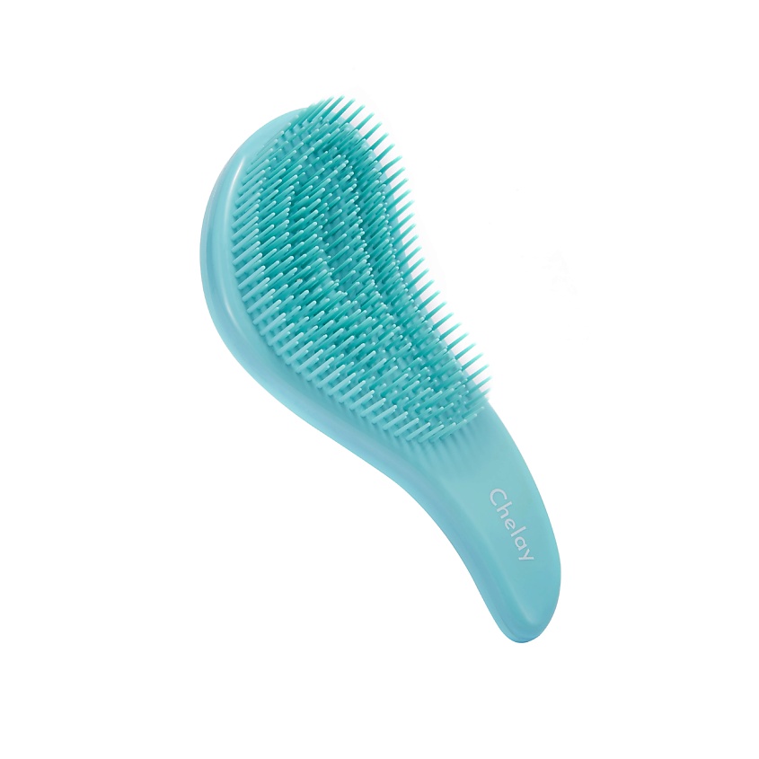 Изображение товара CHELAY Массажная расческа для влажных кудрявых спутанных тонких мокрых волос, Зеленый