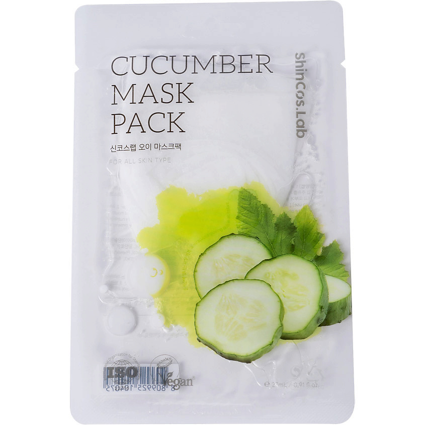 Изображение товара SHINCOS.LAB Тканевая маска с экстрактом огурца Cucumber Mask Pack, 27 мл