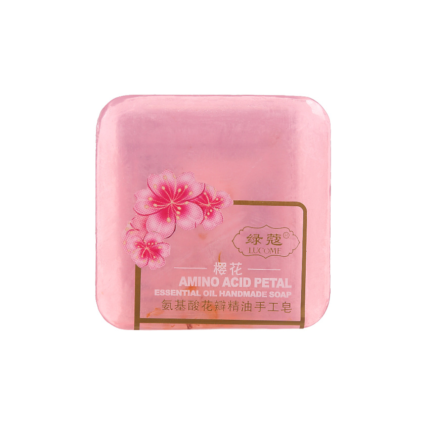 Изображение товара Мыло ручной работы с экстрактом цветов сакуры и маслом кокоса для лица тела и рук