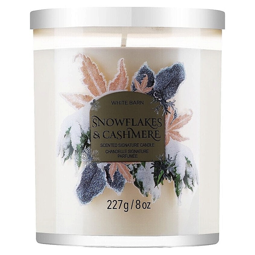 Изображение товара BATH & BODY WORKS Свеча ароматическая Snowflakes & Cashmere Scented Candle, 100